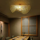 GobekUsa Bamboo Pendant Chandelier for Dining Room | Japanese Style Ceiling Lamp