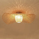 GobekUsa Bamboo Pendant Chandelier for Dining Room | Japanese Style Ceiling Lamp