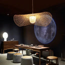 GobekUsa Bamboo Pendant Chandelier for Dining Room | Japanese Style Ceiling Lamp