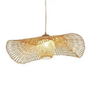 GobekUsa Bamboo Pendant Chandelier for Dining Room | Japanese Style Ceiling Lamp
