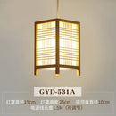 GobekUsa Bamboo Pendant Lamp: Japanese Zen Tea Room Hanging Light for Home Decor