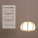 GobekUsa Bamboo Pendant Lamp: Japanese Zen Tea Room Hanging Light for Home Decor