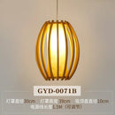 GobekUsa Bamboo Pendant Lamp: Japanese Zen Tea Room Hanging Light for Home Decor