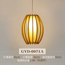 GobekUsa Bamboo Pendant Lamp: Japanese Zen Tea Room Hanging Light for Home Decor