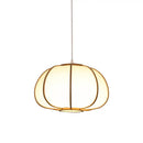 GobekUsa Bamboo Pendant Lamp: Japanese Zen Tea Room Hanging Light for Home Decor