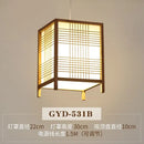 GobekUsa Bamboo Pendant Lamp: Japanese Zen Tea Room Hanging Light for Home Decor