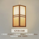GobekUsa Bamboo Pendant Lamp: Japanese Zen Tea Room Hanging Light for Home Decor
