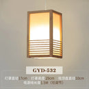 GobekUsa Bamboo Pendant Lamp: Japanese Zen Tea Room Hanging Light for Home Decor