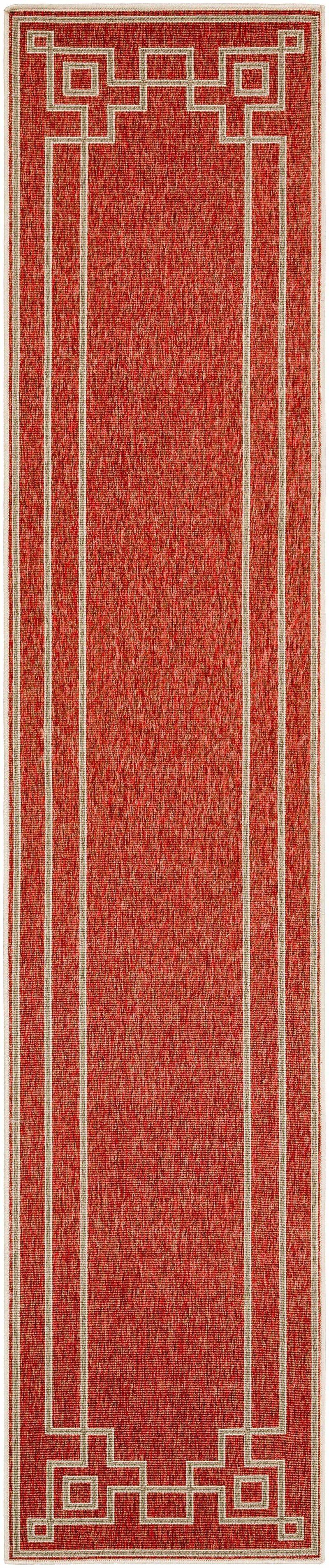 Harborgreek Brick Red Outdoor Rug