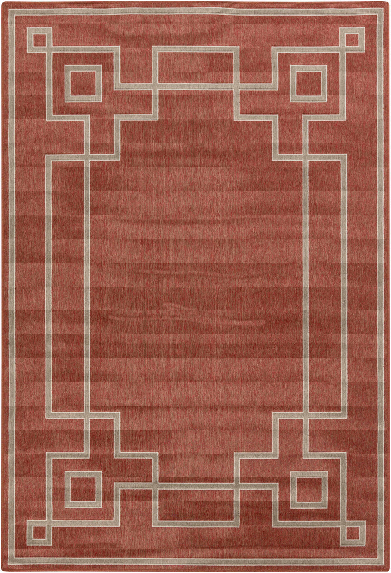 Harborgreek Brick Red Outdoor Rug