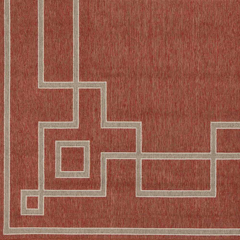 Harborgreek Brick Red Outdoor Rug