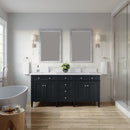 James Martin Brittany 72" Double Bathroom Vanity, Black Onyx