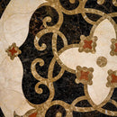 Jasmine Multi Finish Round Marble Medallions 36x36