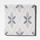 Jaunty Leaves Matte Glazed Terracotta Tiles 6x6