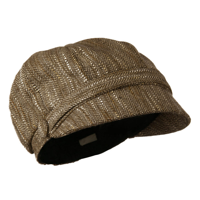 Jimi-Wool  Blend Cabbie With Button Band Detail
