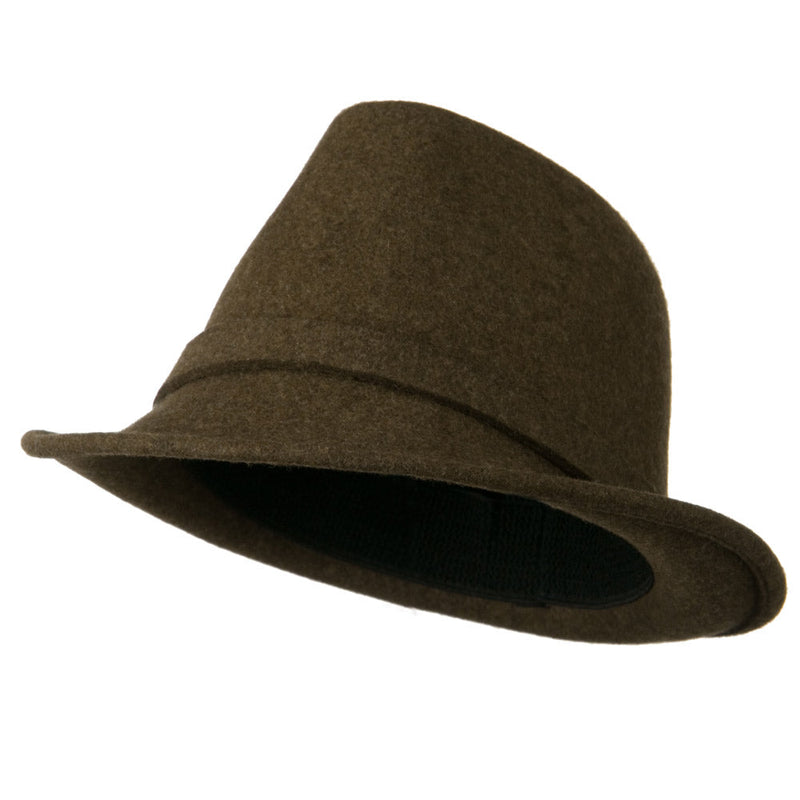 Women's Jewel Button Fedora Hat