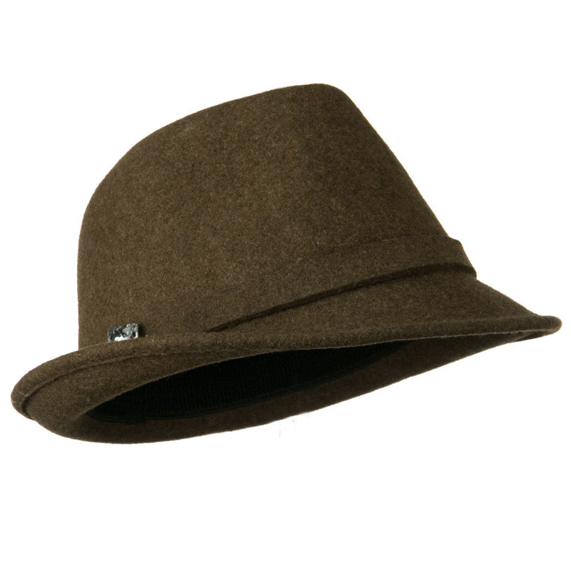 Women's Jewel Button Fedora Hat