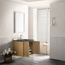 James Martin Laurent 30" Dual Mount Single Bathroom Vanity, Light Natural Oak