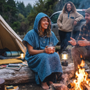 Blanket Hoodie | Indigo Surf Poncho | 100% Cotton Wearable Blanket Robe | As Seen on Netflix's Beef Season 2 by West Path