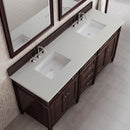 James Martin Brittany 72" Double Bathroom Vanity, Burnished Mahogany