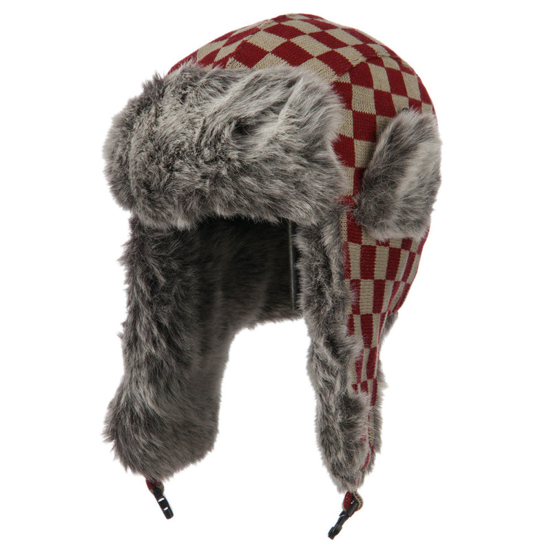 Jacquard Checkered Trooper Hat
