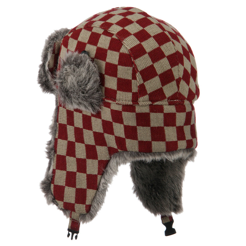 Jacquard Checkered Trooper Hat