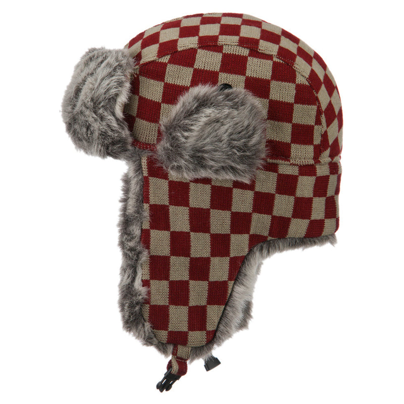 Jacquard Checkered Trooper Hat