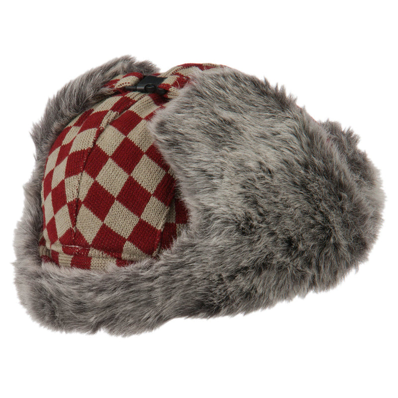Jacquard Checkered Trooper Hat