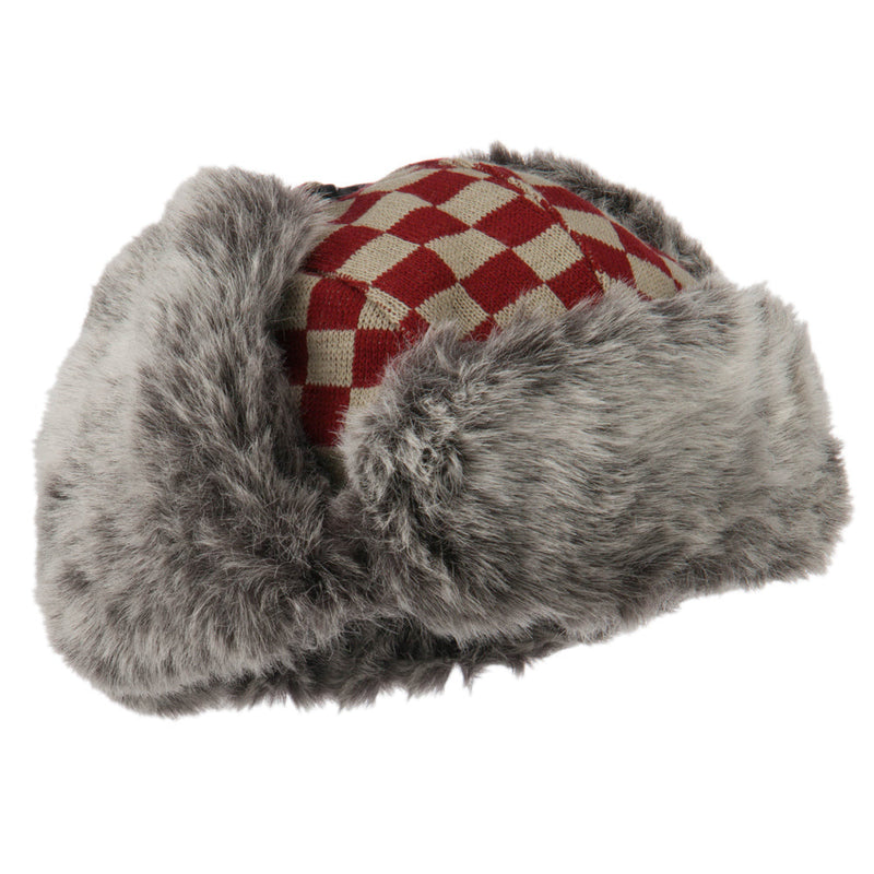 Jacquard Checkered Trooper Hat