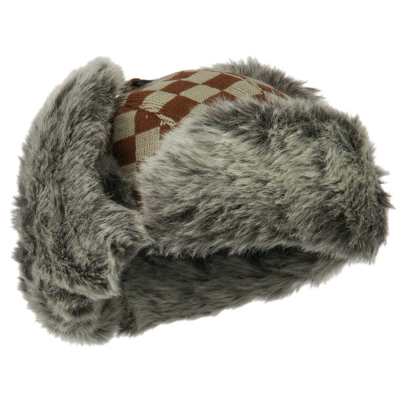 Jacquard Checkered Trooper Hat