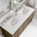 James Martin Chicago 60" Double Bathroom Vanity, Walnut Whisper