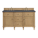 James Martin Lorelai 60" Double Bathroom Vanity, Light Natural Oak