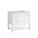 James Martin Breckenridge 36" Single Bathroom Vanity, Bright White