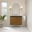 James Martin Laurent 36" Dual Mount Single Bathroom Vanity, Honey Oak