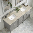 James Martin Brittany 72" Double Bathroom Vanity, Urban Gray