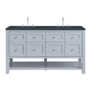 James Martin Breckenridge 60" Double Bathroom Vanity, Serenity Blue