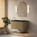 James Martin Allamari 36" Floating Single Bathroom Vanity, Dune Mist
