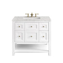 James Martin Breckenridge 36" Single Bathroom Vanity, Bright White
