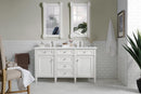 James Martin Brittany 60" Double Bathroom Vanity, Bright White