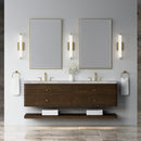 James Martin Allamari 72" Floating Double Bathroom Vanity, Sable