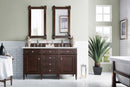 James Martin Brittany 60" Double Bathroom Vanity, Burnished Mahogany