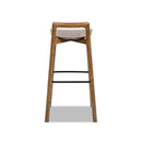 Sven 30" Modern Minimalist Low Back Wood Barstool