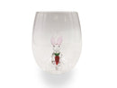 3D Easter Bunny Stemless Wine Glasses