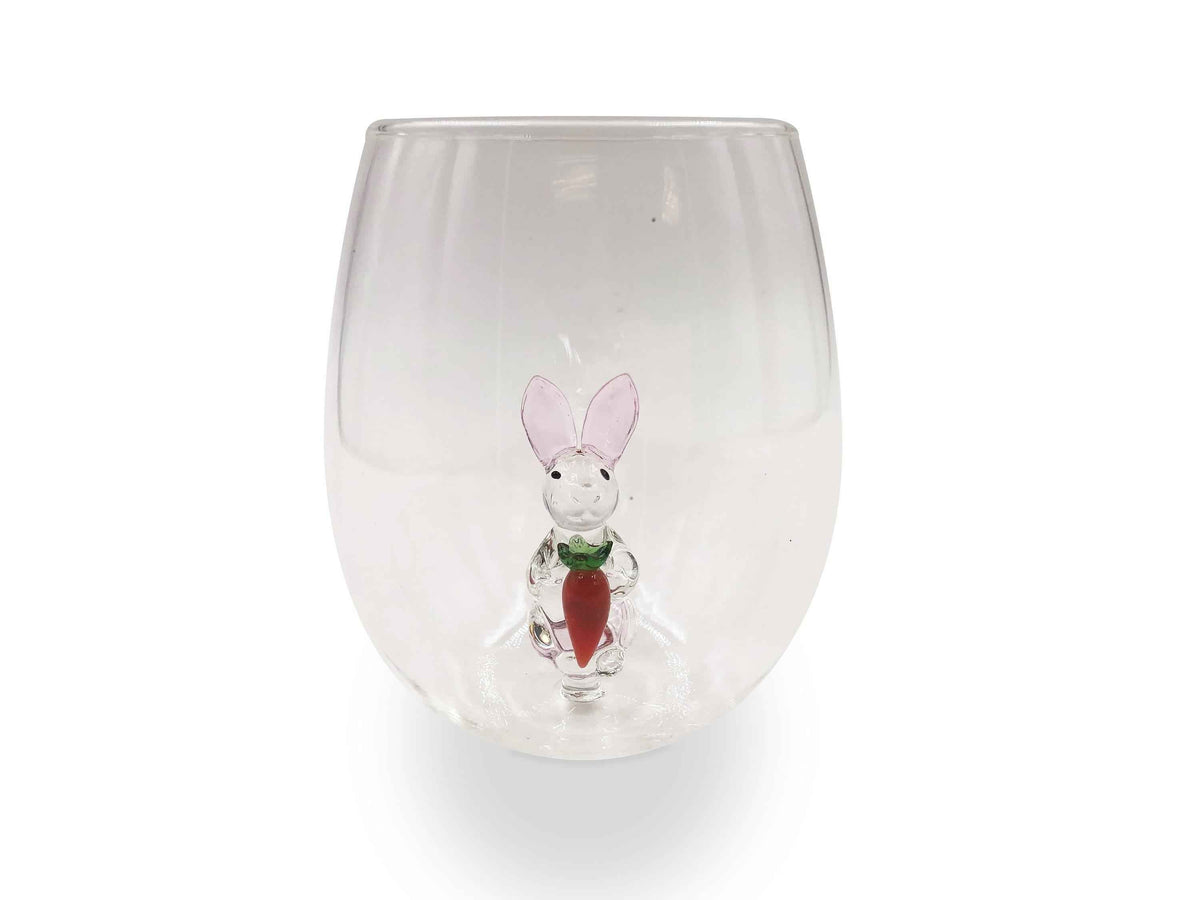 3D Easter Bunny Stemless Wine Glasses, photo 6 of 6