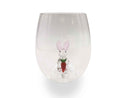 3D Easter Bunny Stemless Wine Glasses