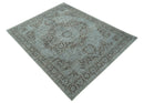 Jewel Custom Made Hand Knotted Traditional Design Brown Wool Area Rug