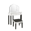 Amaris Mirrored Corner Vanity Set