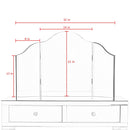 Amaris Mirrored Corner Vanity Set
