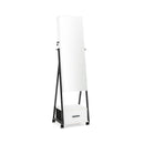 Jewelry Cabinet with Full-Length Mirror-Black by DirectDeals