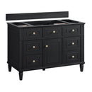 James Martin Lorelai 48" Single Bathroom Vanity, Black Onyx